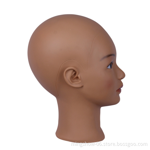 Fast delivery 54cm wig headstand display female mannequin head